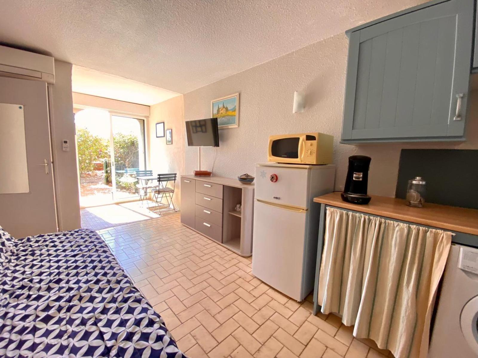 Studio Front De Mer Le Barcares Bagian luar foto